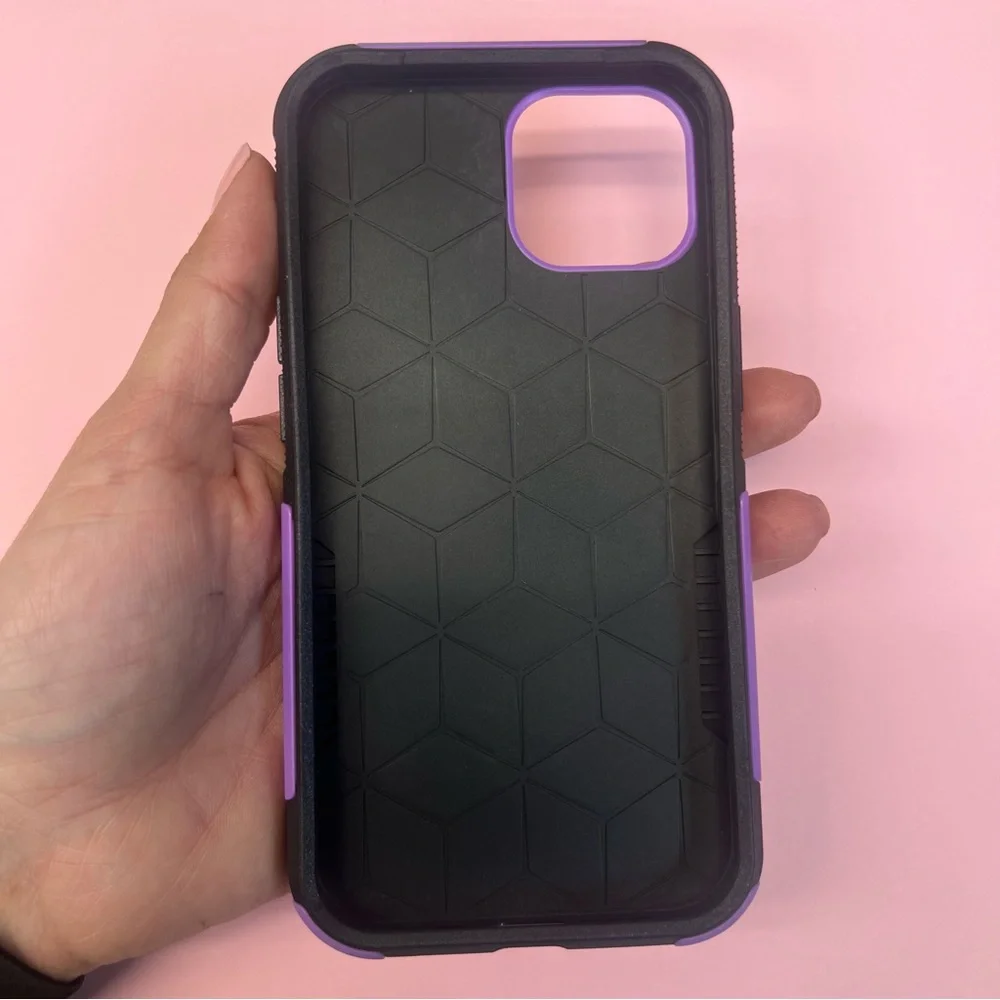 Purple phone 14 case with ring holder stand #phoneaccessories